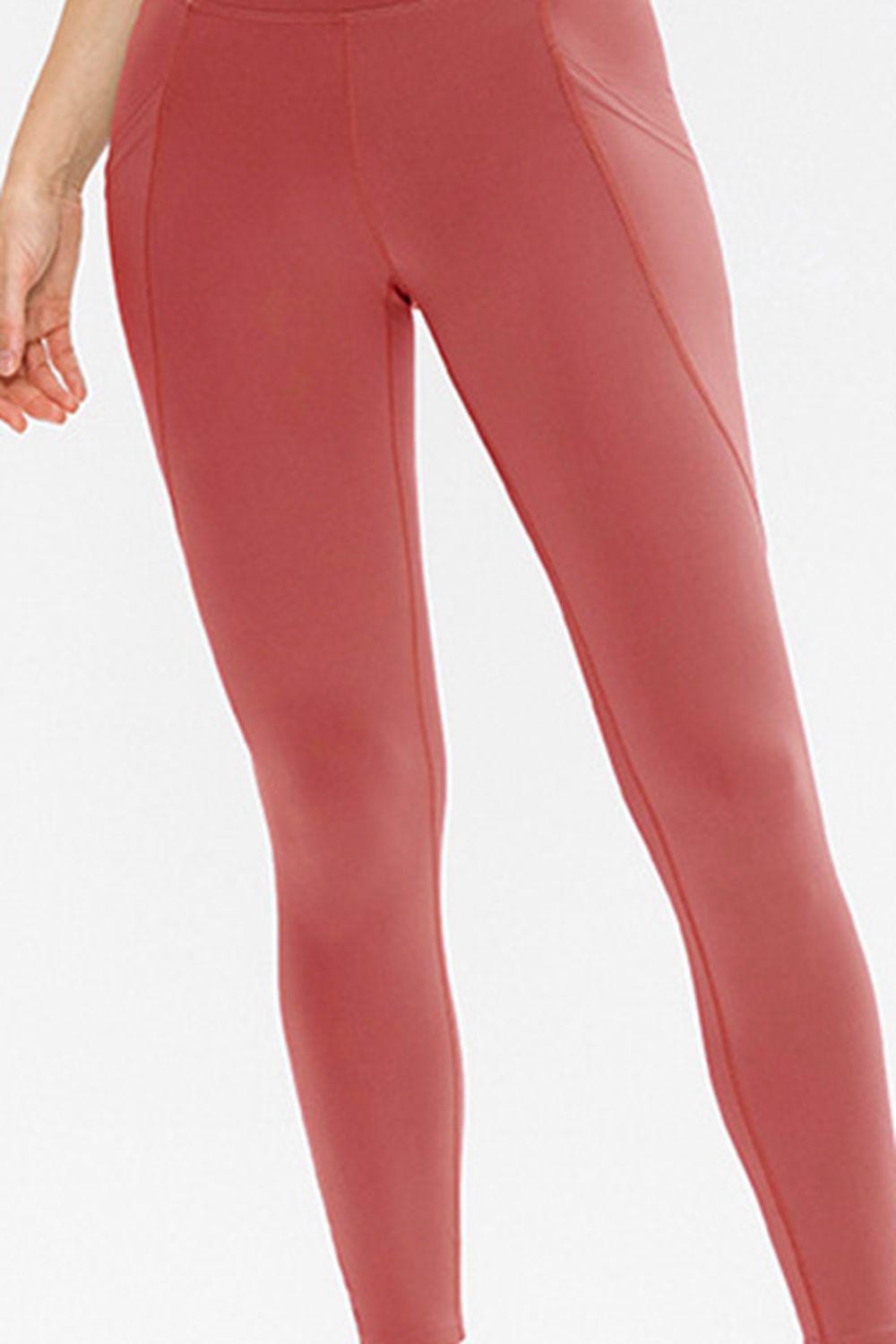 Slim Fit Long Active Leggings with Pockets BLUE ZONE PLANET