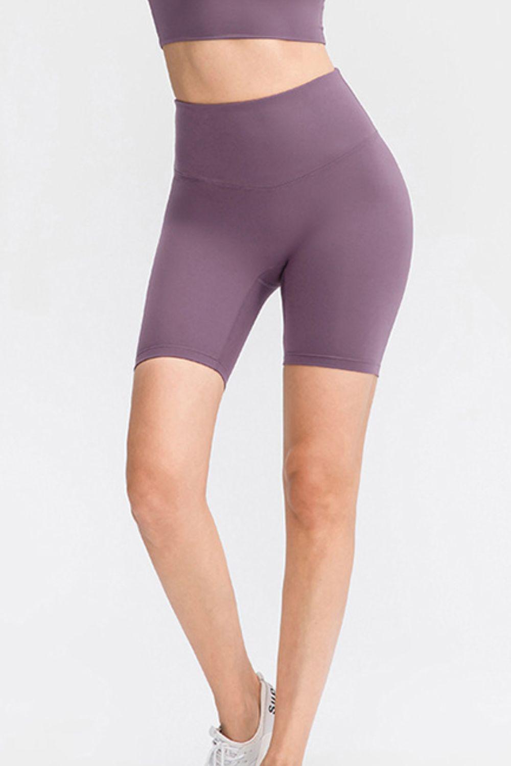 Slim Fit Wide Waistband Sports Shorts BLUE ZONE PLANET