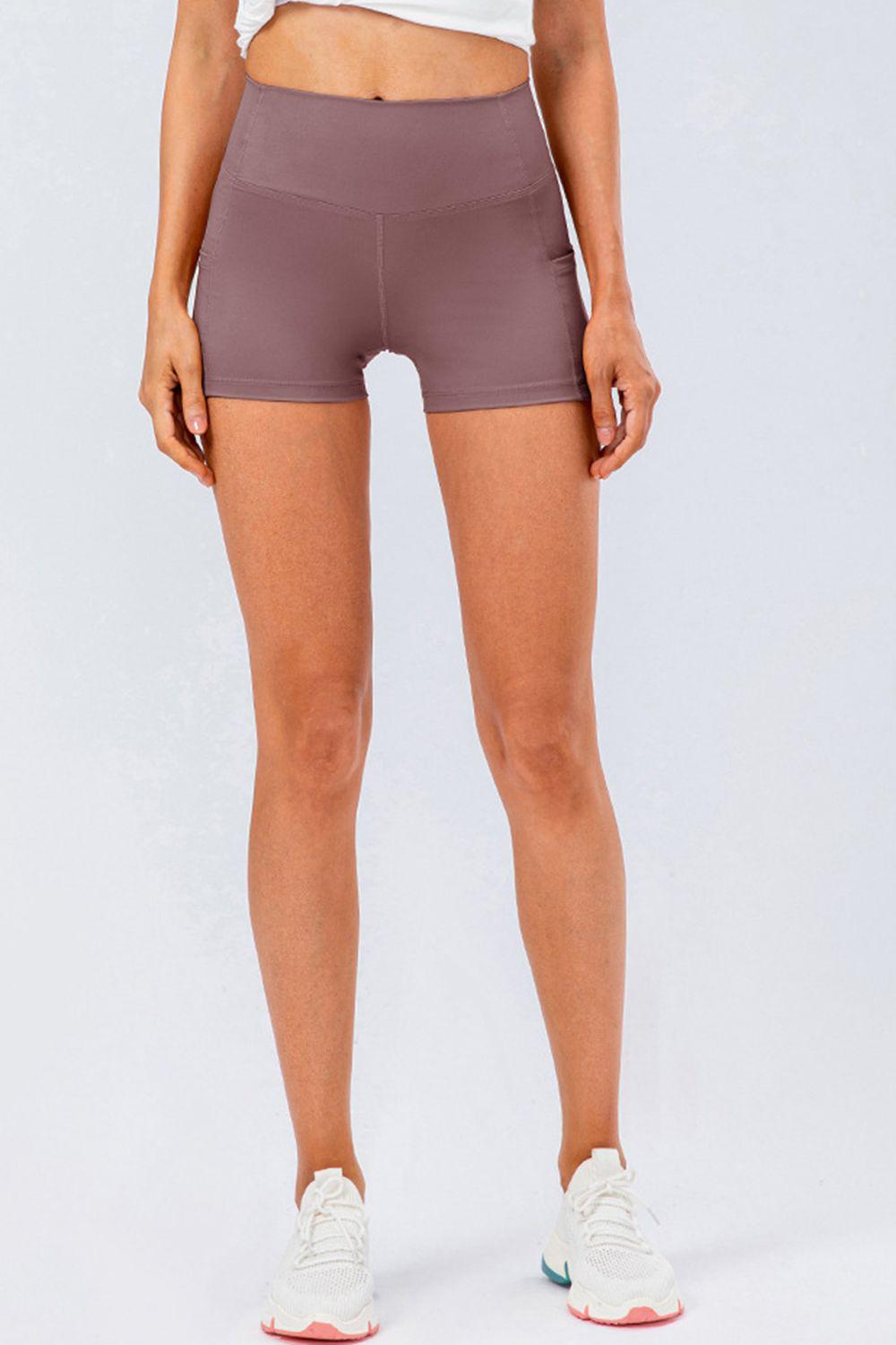 Slim Fit Wide Waistband Sports Shorts BLUE ZONE PLANET