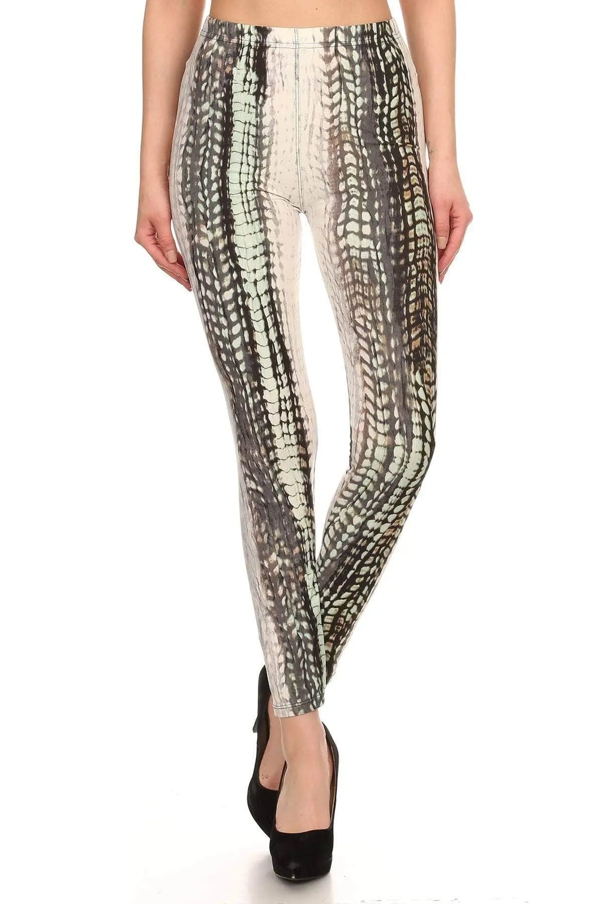 Slither Higher Waisted Leggings Blue Zone Planet