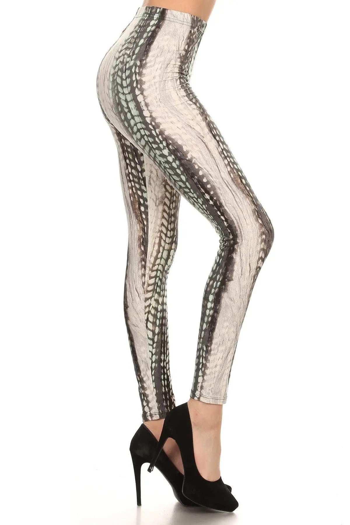 Slither Higher Waisted Leggings Blue Zone Planet