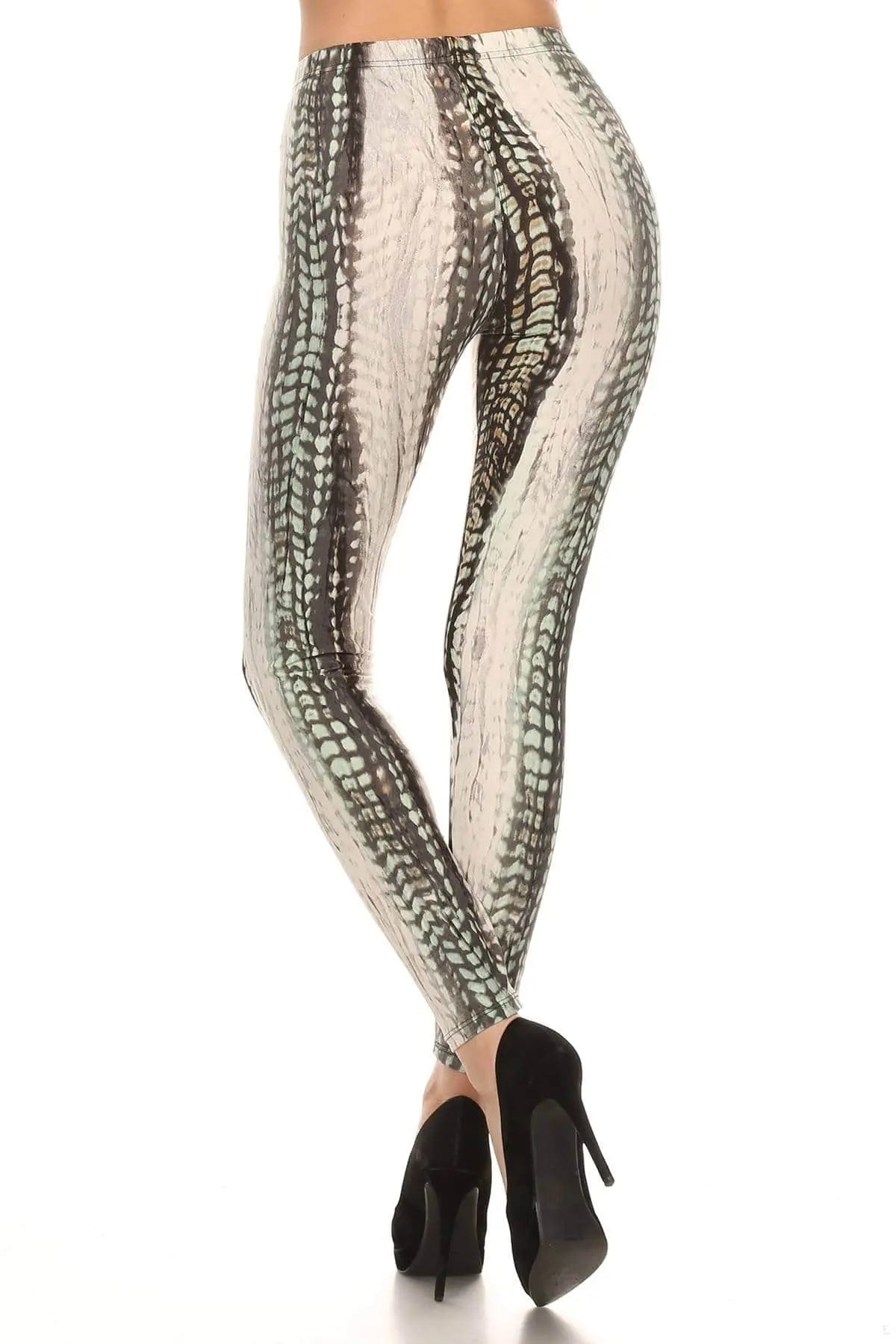 Slither Higher Waisted Leggings Blue Zone Planet