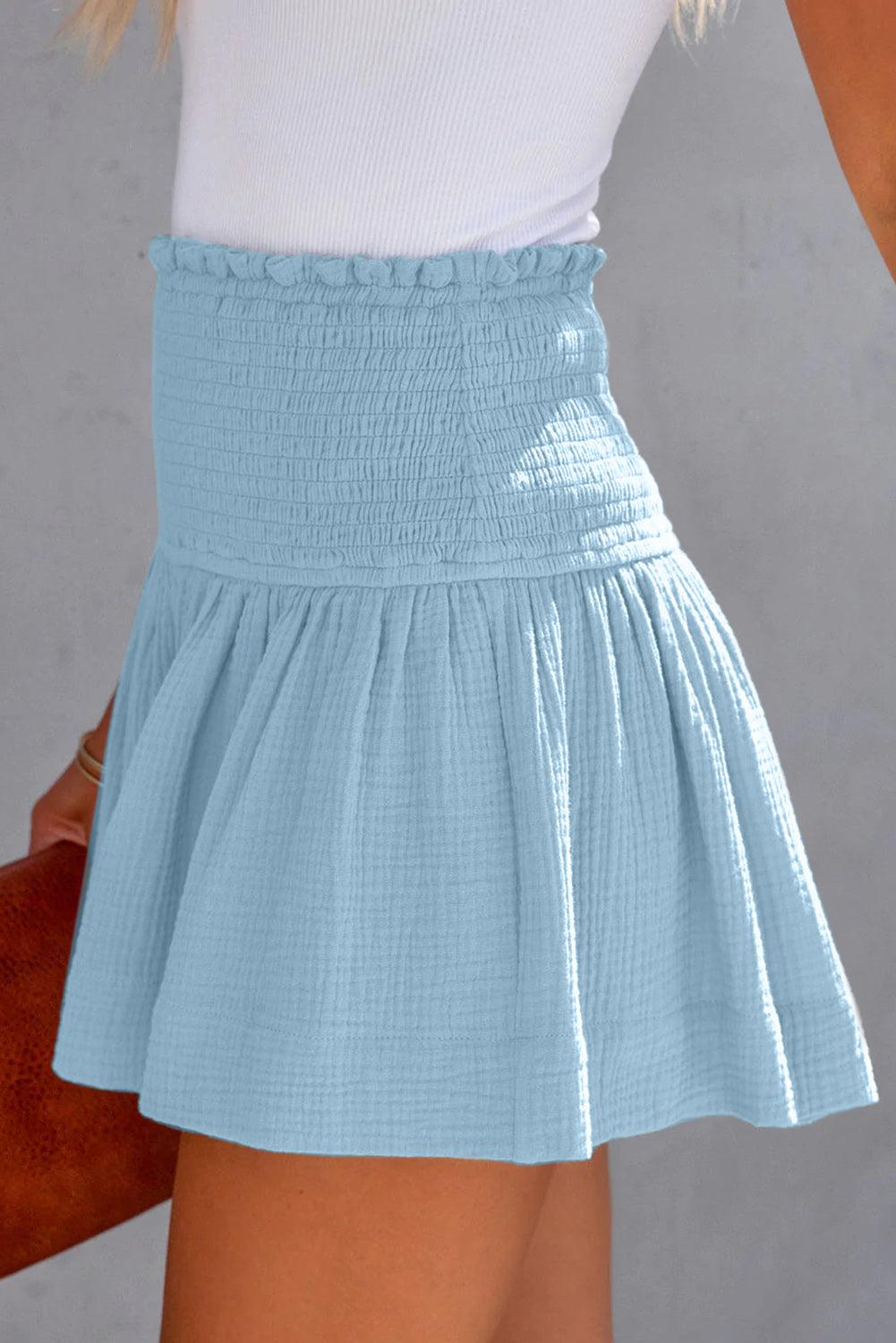 Smocked Waistband Shorts BLUE ZONE PLANET