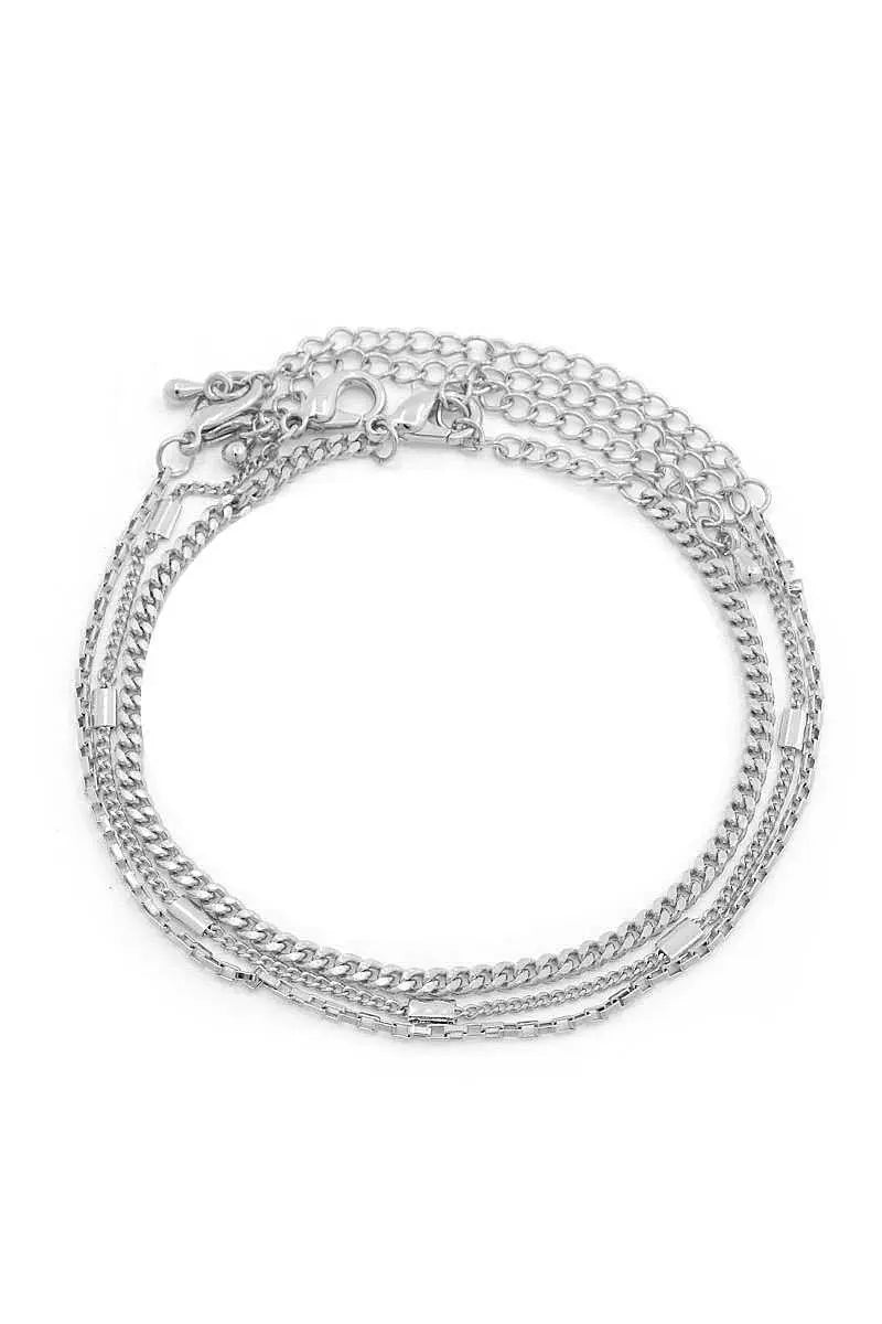 Sodajo Curb Link Metal Bracelet Set Blue Zone Planet