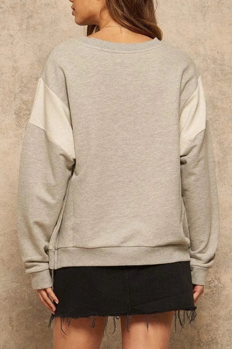 Soul Rider French Terry Knit Graphic Sweatshirt Blue Zone Planet