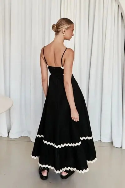 Spaghetti Strap Maxi Dress BLUE ZONE PLANET