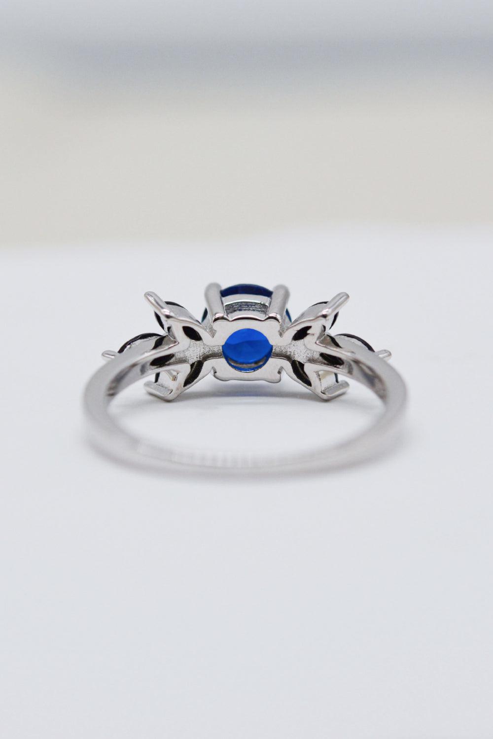Spinel Zircon Leaf Ring BLUE ZONE PLANET