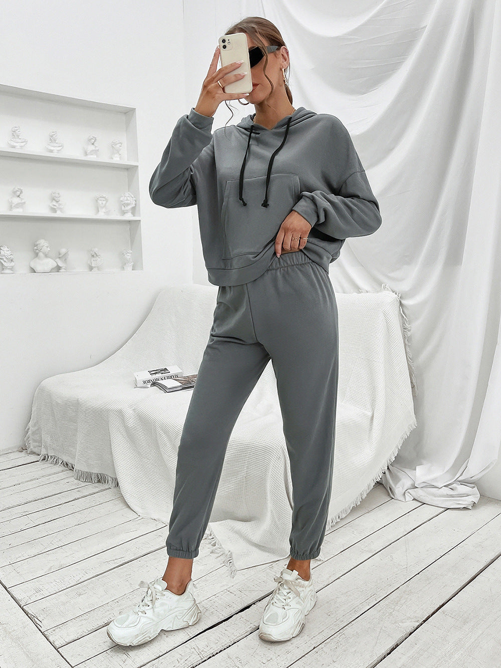 Sports Hoodie and Joggers Set BLUE ZONE PLANET