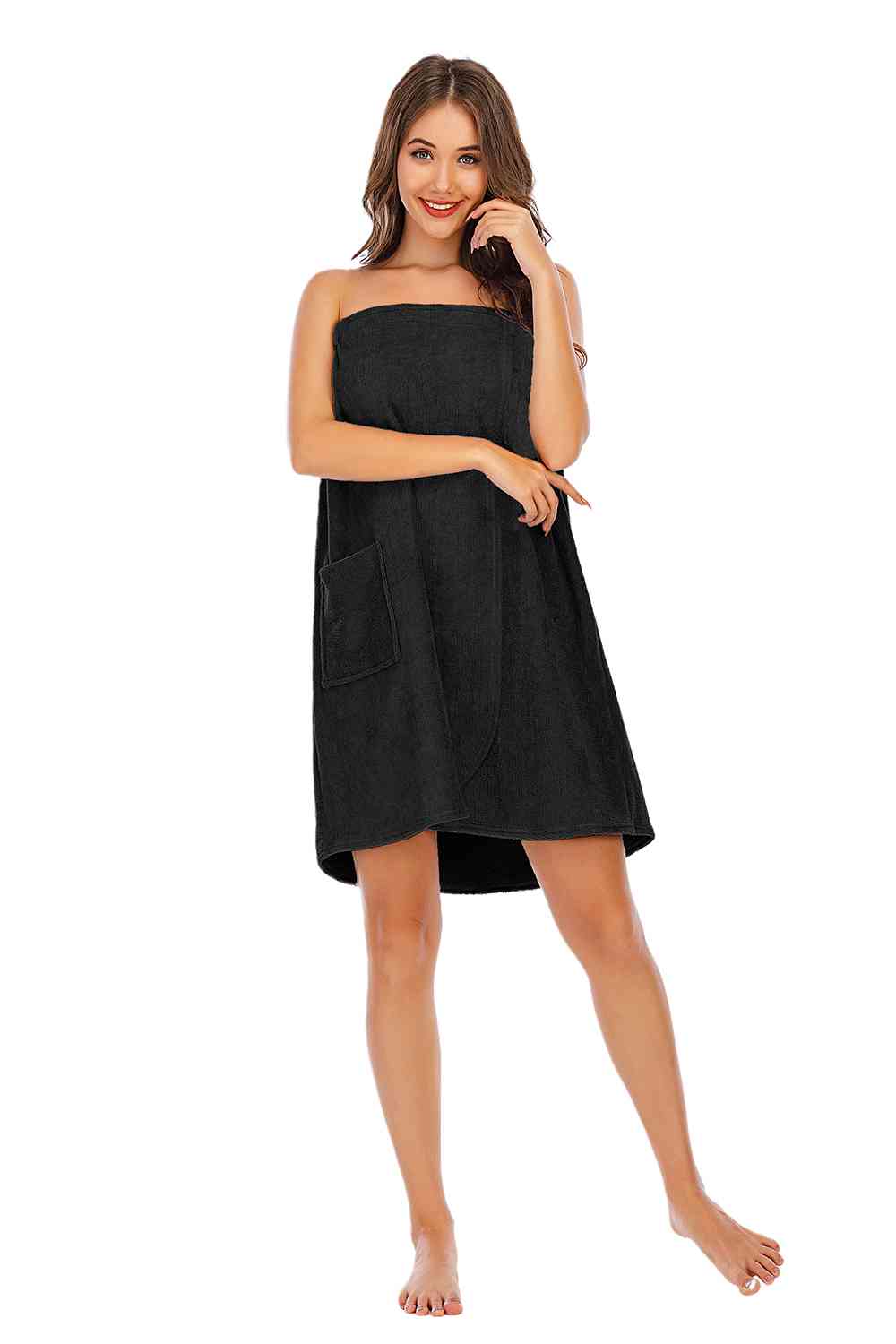 Strapless Robe with pocket BLUE ZONE PLANET