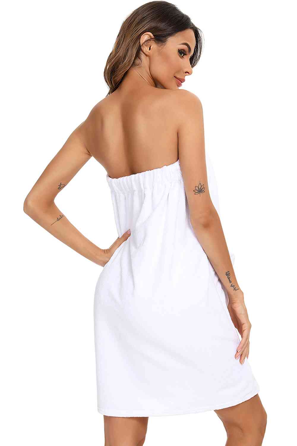 Strapless Robe with pocket BLUE ZONE PLANET