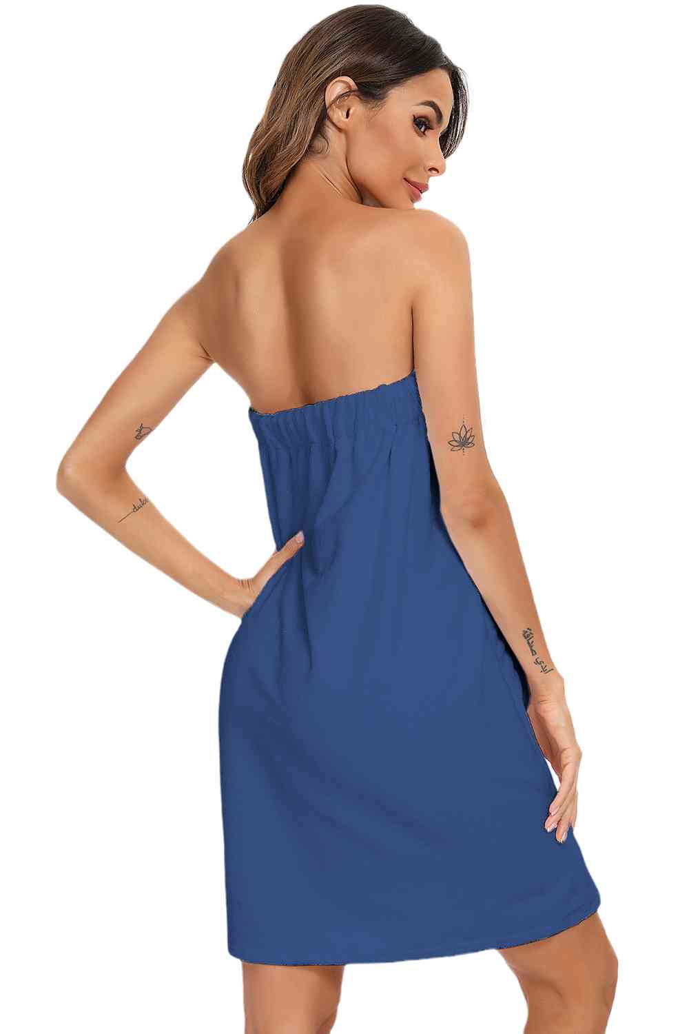 Strapless Robe with pocket BLUE ZONE PLANET