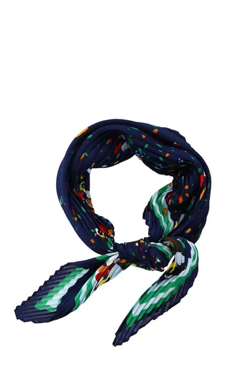 Stylish Fleeted Floral Print Bandanna Blue Zone Planet