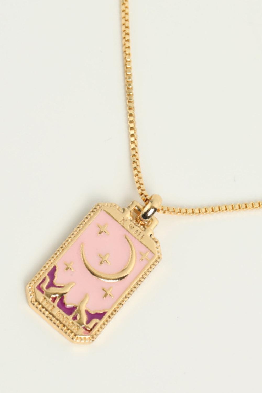 Tarot Card Pendant Copper Necklace BLUE ZONE PLANET