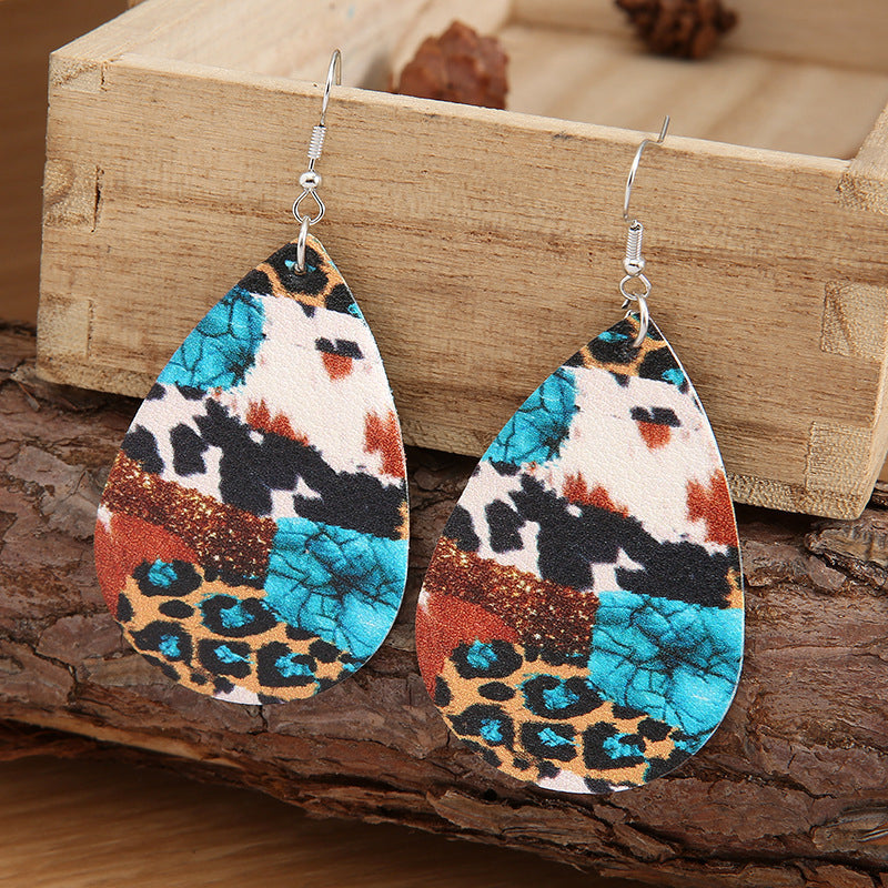 Blue Zone Planet | Teardrop Alloy Earrings BLUE ZONE PLANET