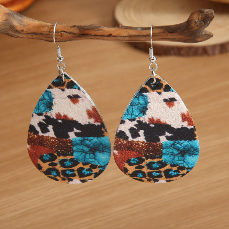Blue Zone Planet | Teardrop Alloy Earrings BLUE ZONE PLANET