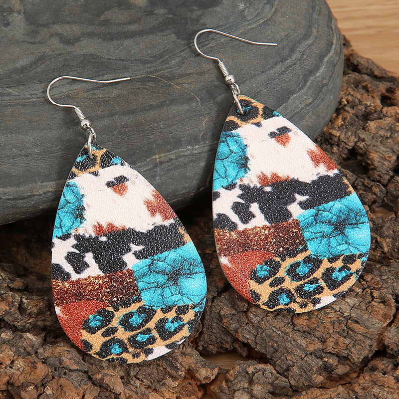 Blue Zone Planet | Teardrop Alloy Earrings BLUE ZONE PLANET