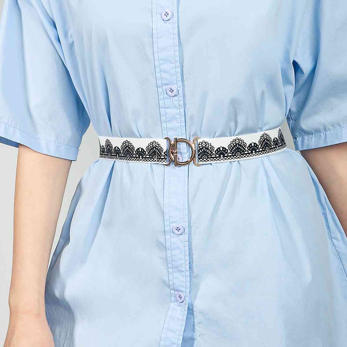 Toggle Clasp Elastic Belt BLUE ZONE PLANET