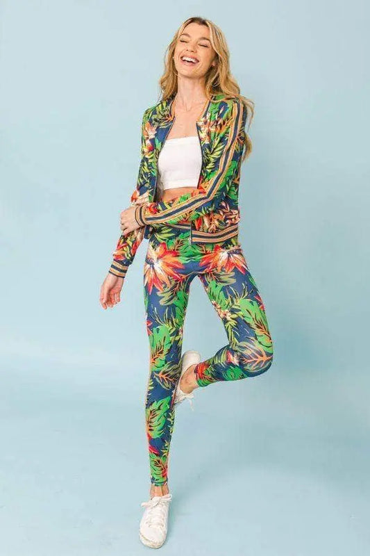 Tropical Vibe Tracksuit Blue Zone Planet