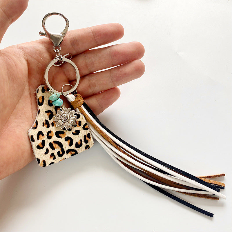 Turquoise Fringe Detail Key Chain BLUE ZONE PLANET