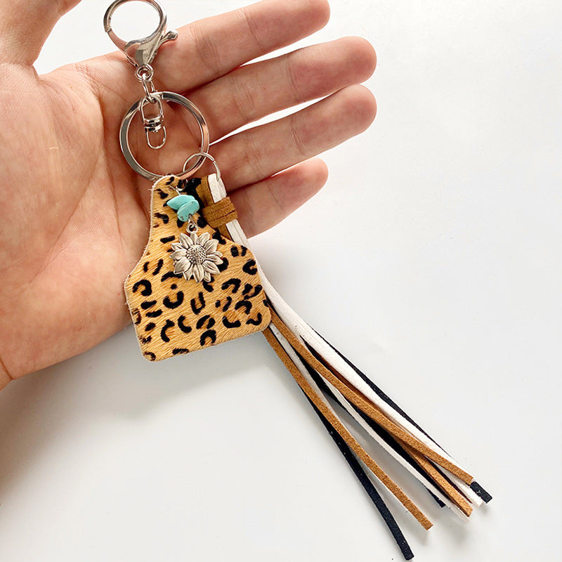 Turquoise Fringe Detail Key Chain BLUE ZONE PLANET