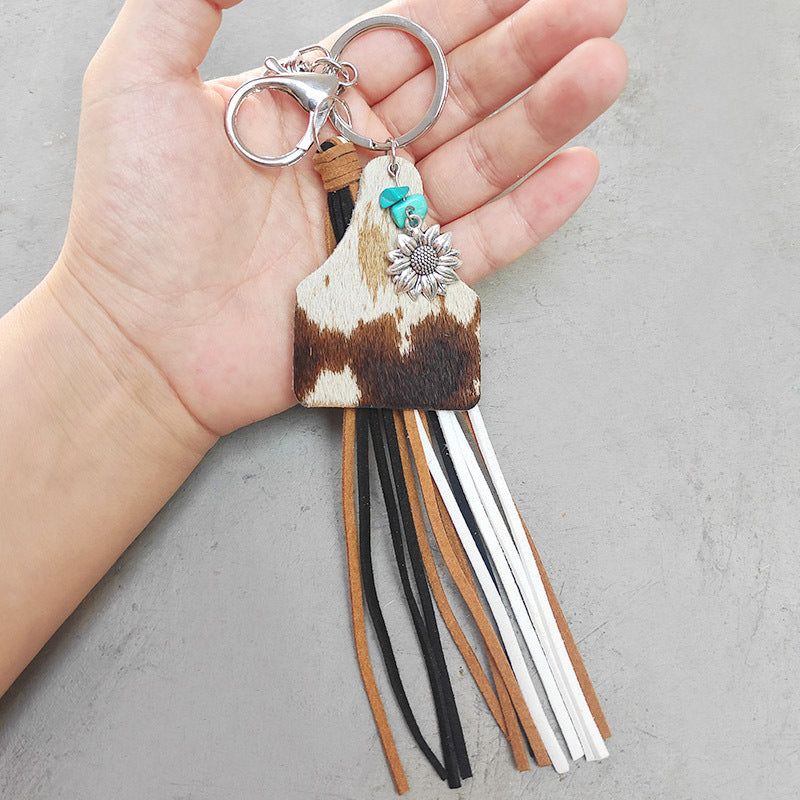 Turquoise Fringe Detail Key Chain BLUE ZONE PLANET