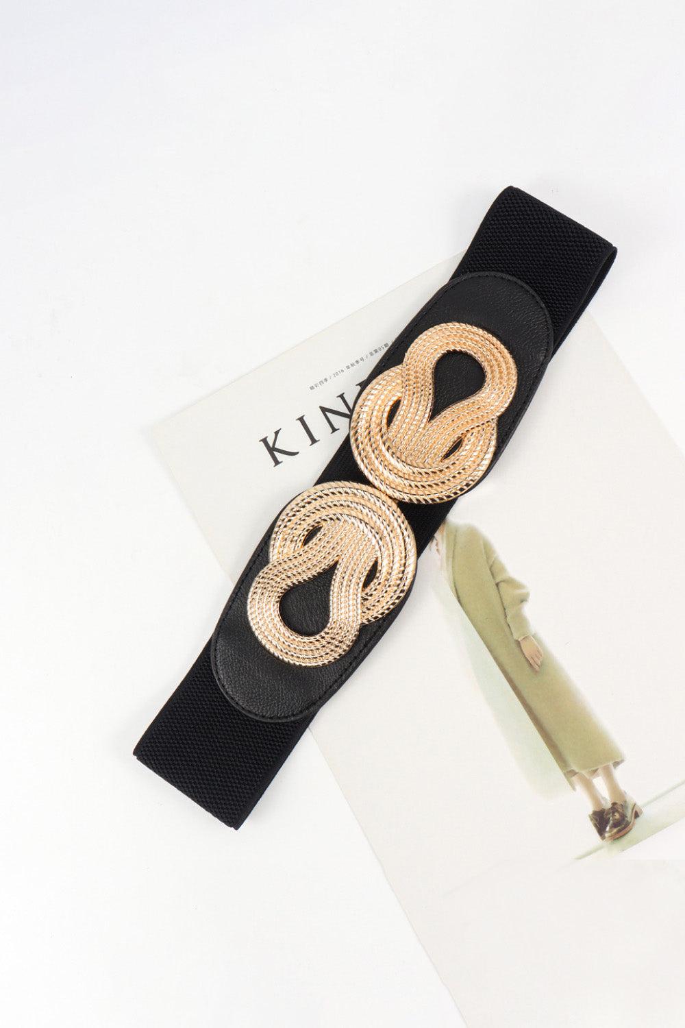 Twisted Alloy Buckle Wide Belt BLUE ZONE PLANET