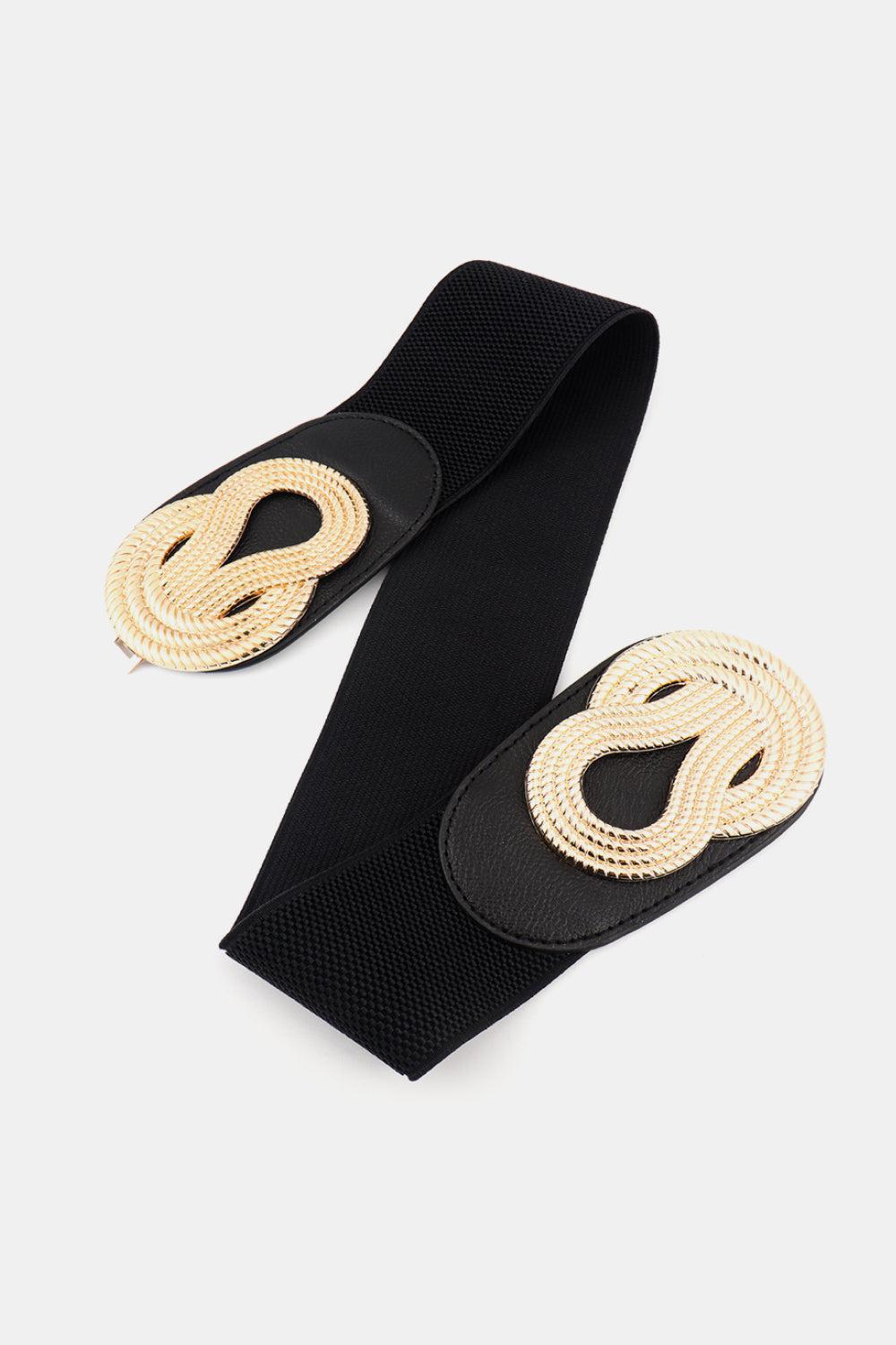 Twisted Alloy Buckle Wide Belt BLUE ZONE PLANET
