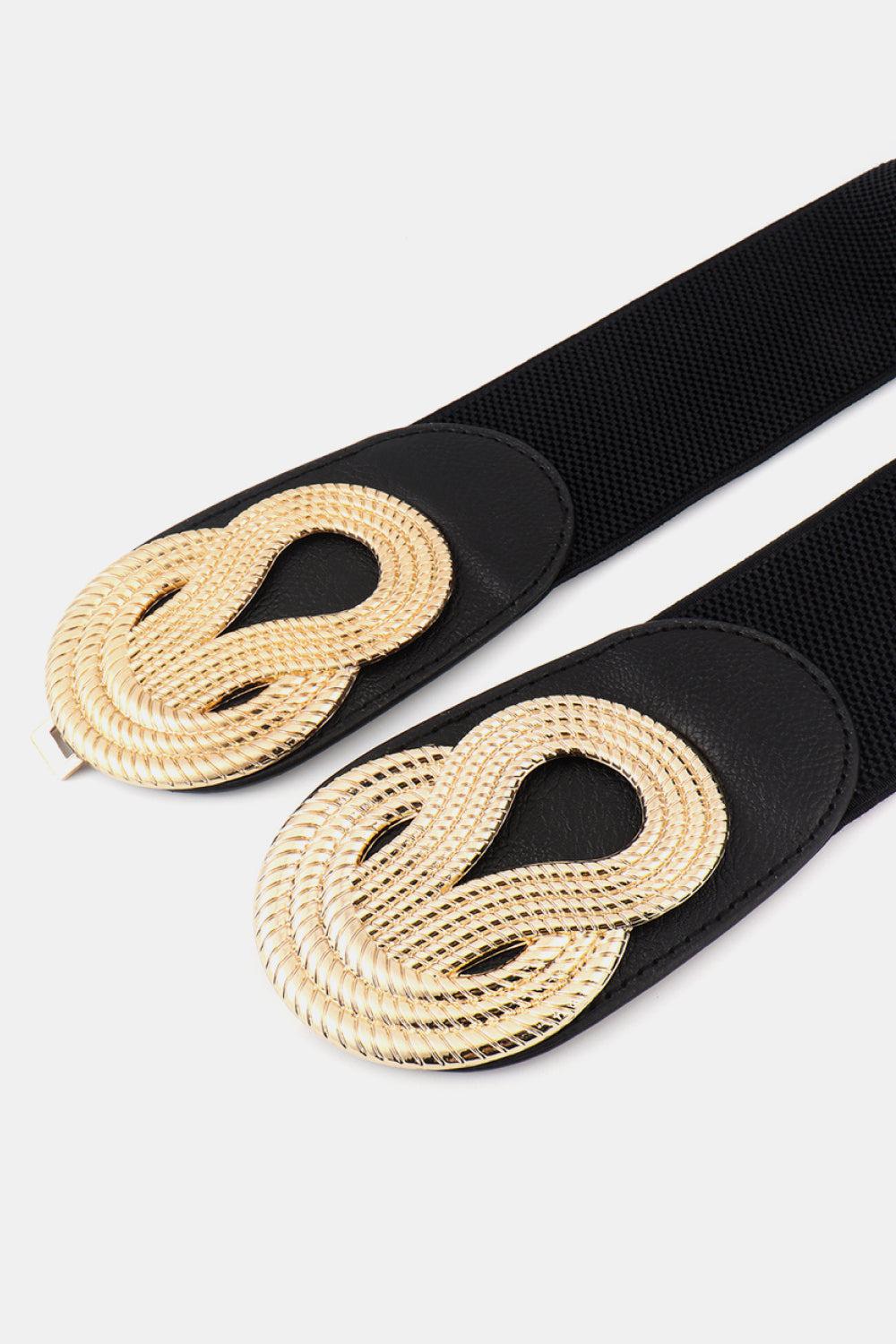 Twisted Alloy Buckle Wide Belt BLUE ZONE PLANET