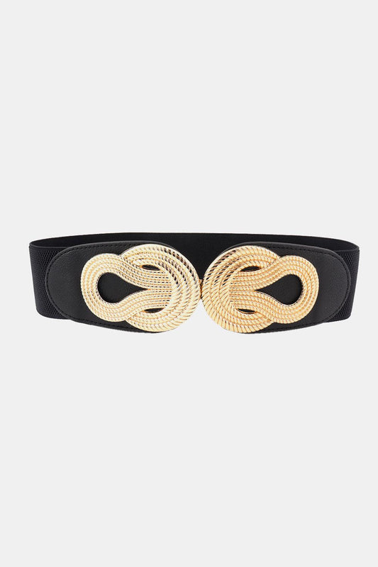 Twisted Alloy Buckle Wide Belt BLUE ZONE PLANET