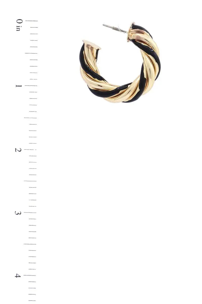 Twisted Open Circle Earring Blue Zone Planet