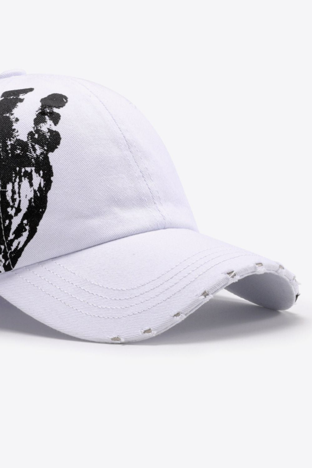 VIBRA Graphic Distressed Adjustable Baseball Cap BLUE ZONE PLANET