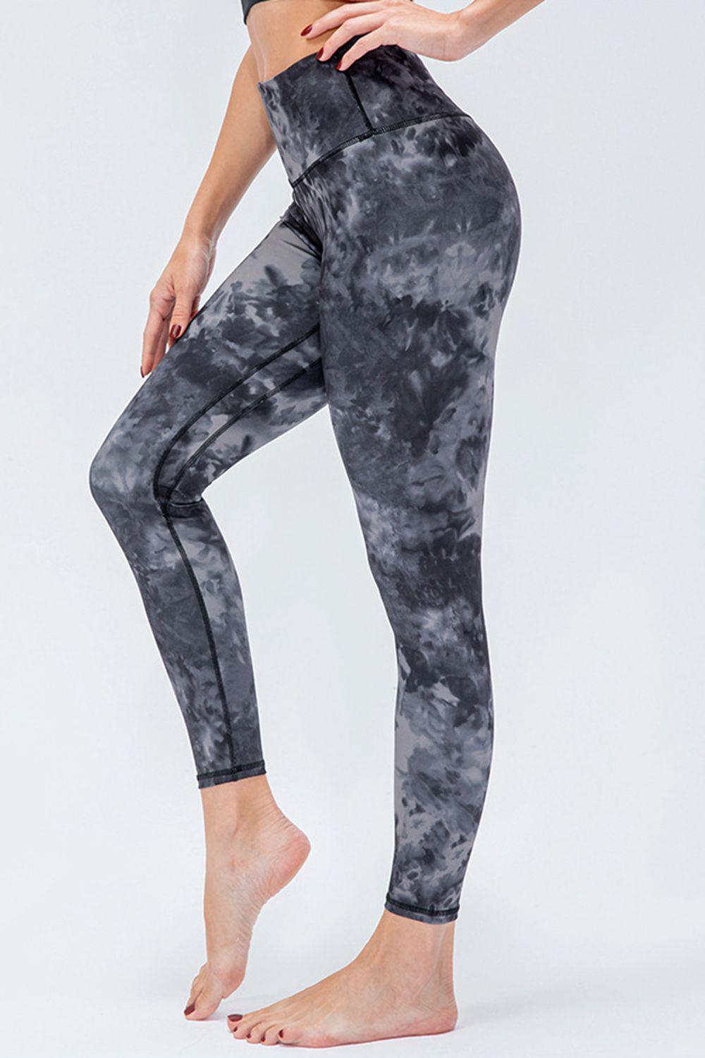 Wide Waistband Slim Fit Active Leggings BLUE ZONE PLANET