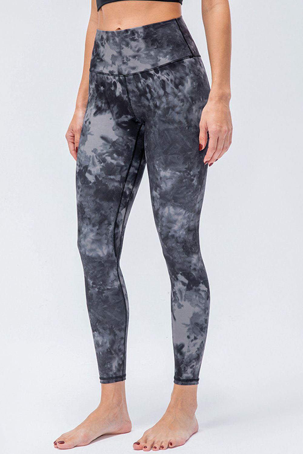 Wide Waistband Slim Fit Active Leggings BLUE ZONE PLANET