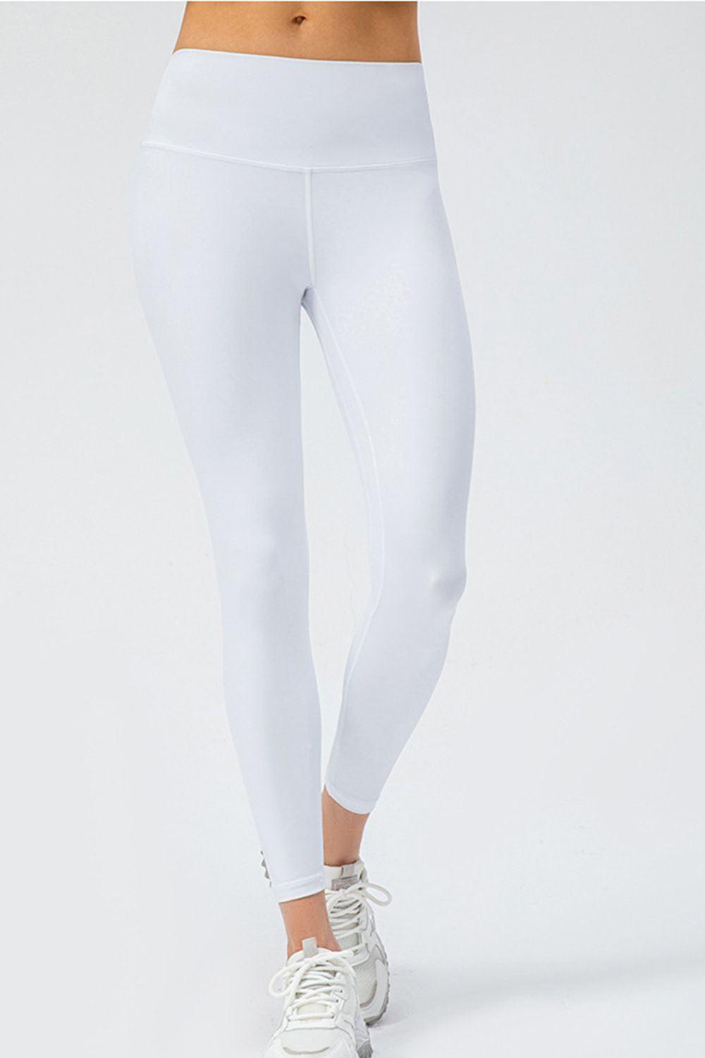 Wide Waistband Slim Fit Active Leggings BLUE ZONE PLANET