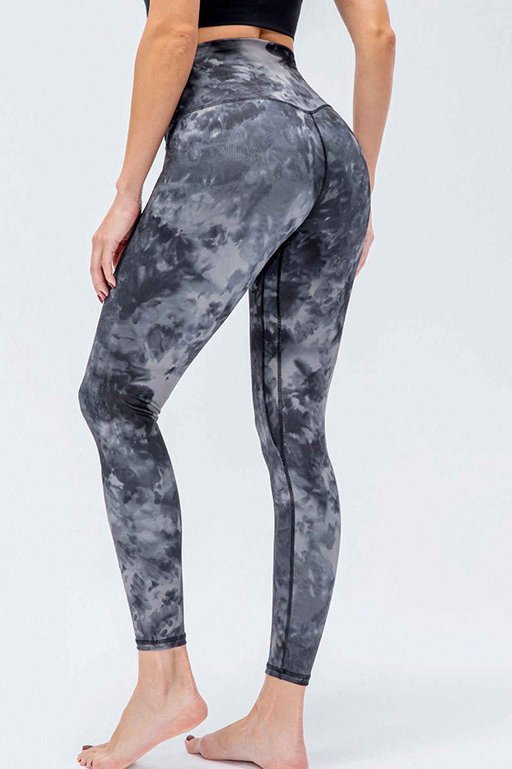 Wide Waistband Slim Fit Active Leggings BLUE ZONE PLANET