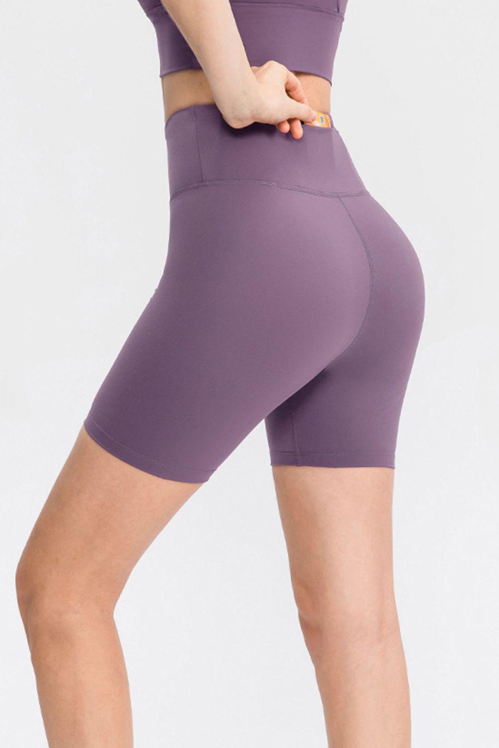 Wide Waistband Sports Shorts BLUE ZONE PLANET