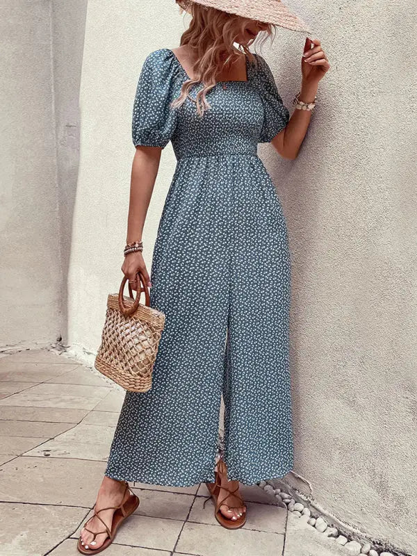 Women's New Fashion Printed Jumpsuit BLUE ZONE PLANET