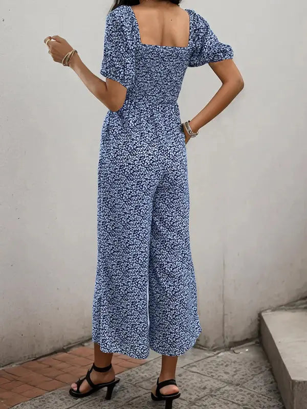 Women's New Fashion Printed Jumpsuit BLUE ZONE PLANET