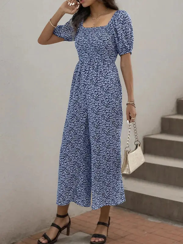 Women's New Fashion Printed Jumpsuit BLUE ZONE PLANET