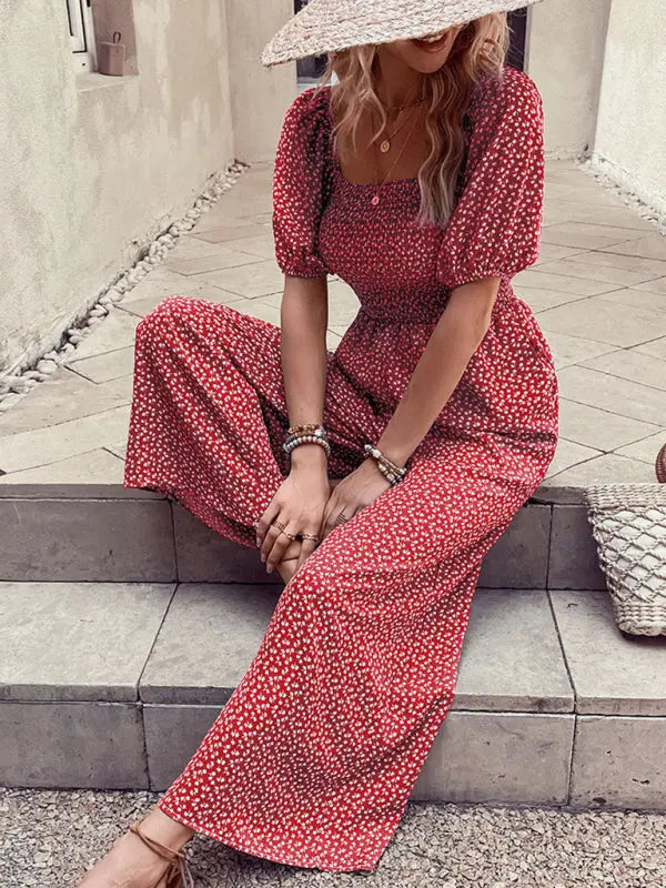 Women's New Fashion Printed Jumpsuit BLUE ZONE PLANET