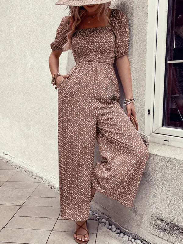 Women's New Fashion Printed Jumpsuit BLUE ZONE PLANET
