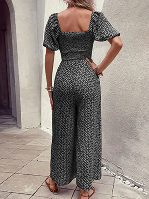 Women's New Fashion Printed Jumpsuit BLUE ZONE PLANET
