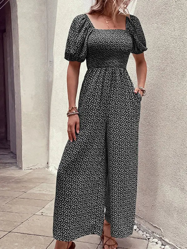 Women's New Fashion Printed Jumpsuit BLUE ZONE PLANET