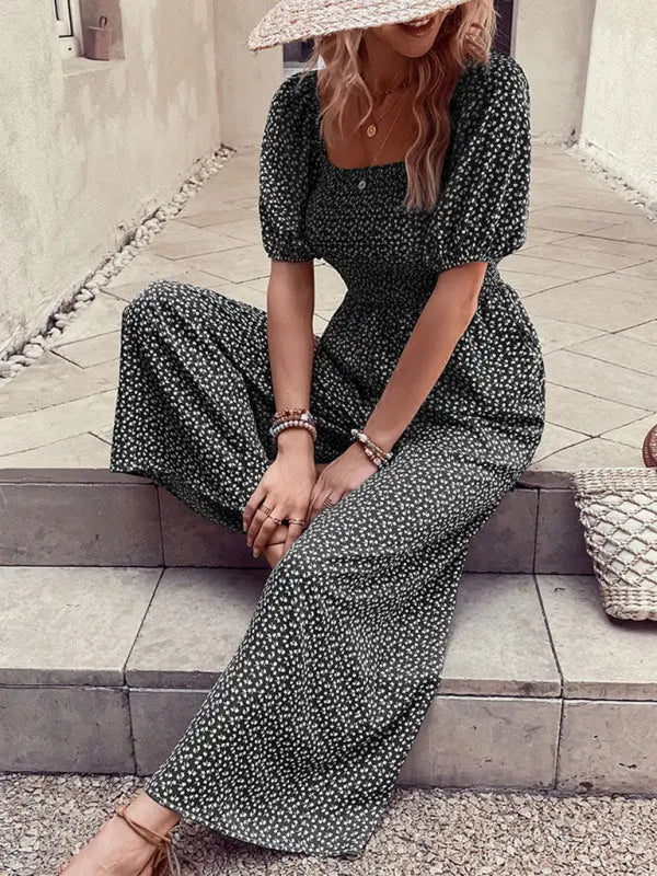 Women's New Fashion Printed Jumpsuit BLUE ZONE PLANET