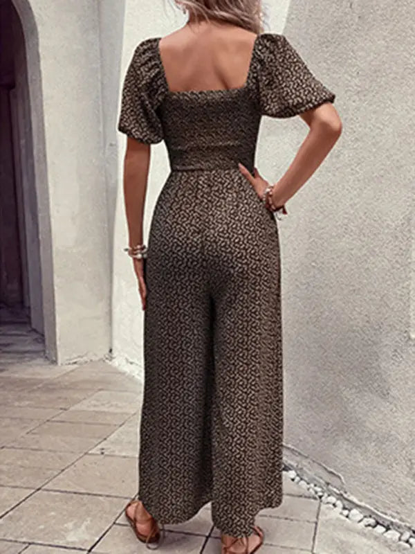 Women's New Fashion Printed Jumpsuit BLUE ZONE PLANET