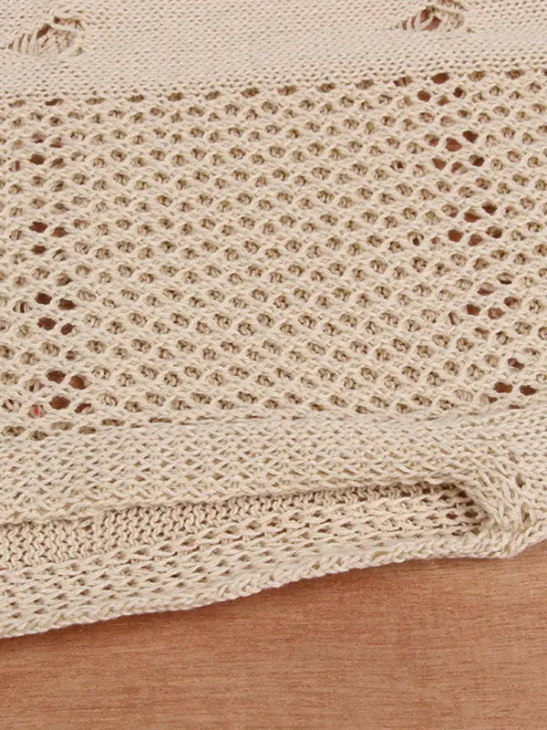 Women's bikini cover-up top wrap chest dress two-piece tie-up tassel beach sunscreen dress kakaclo