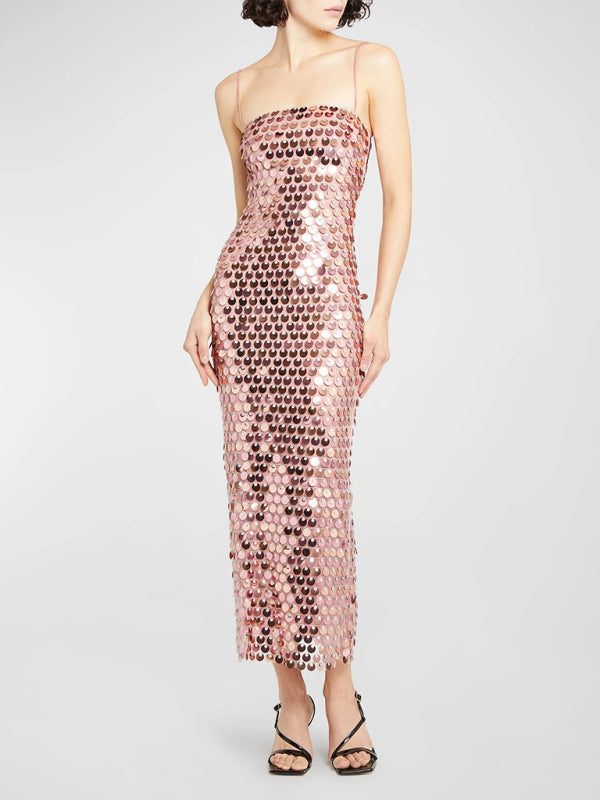 Women's beaded strapless party long dress BLUE ZONE PLANET