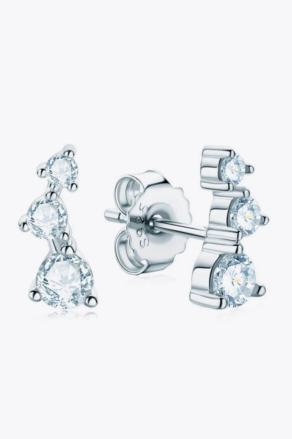 Your Way Moissanite Stud Earrings BLUE ZONE PLANET
