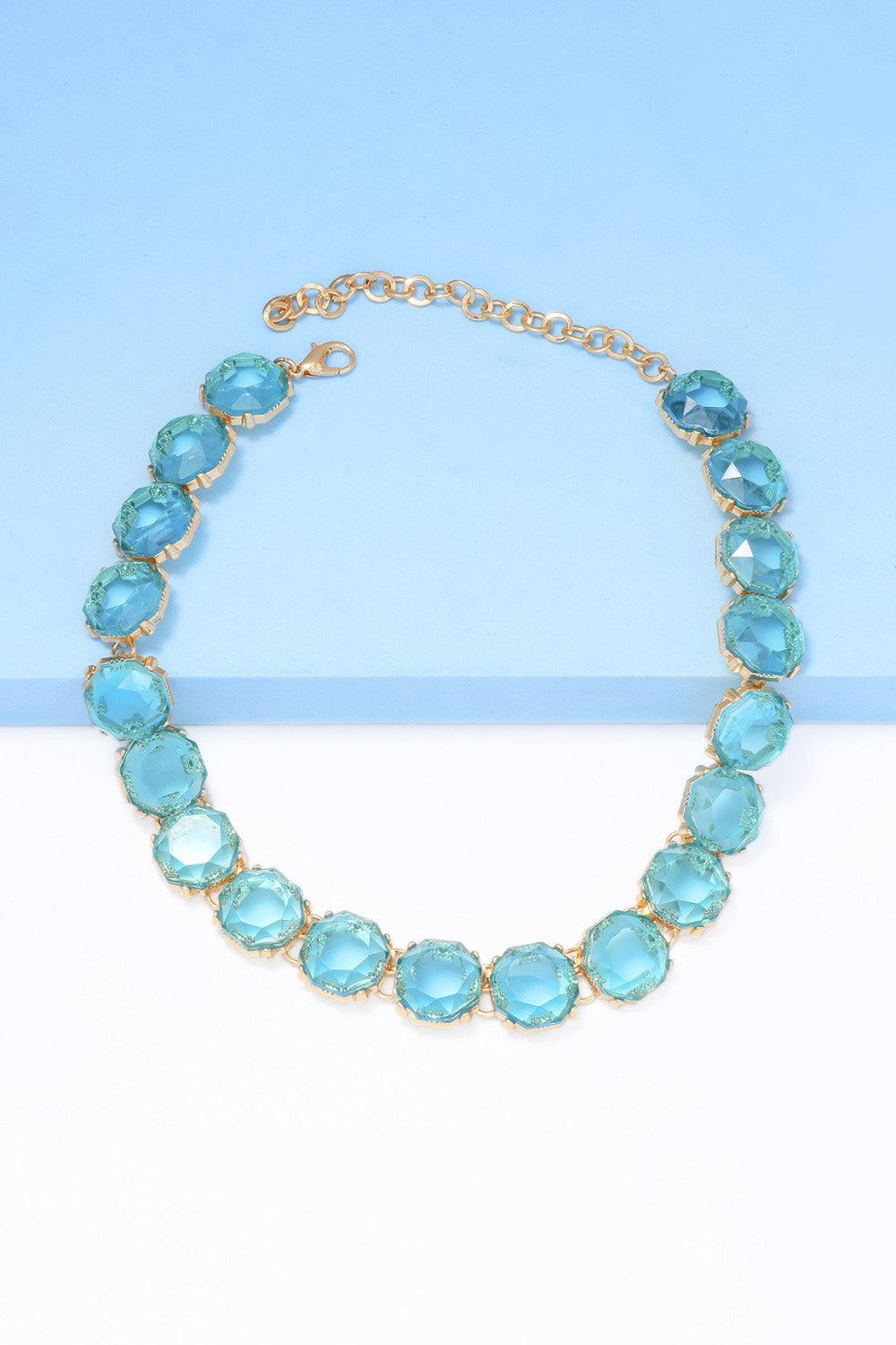 Zinc Alloy Resin Necklace BLUE ZONE PLANET
