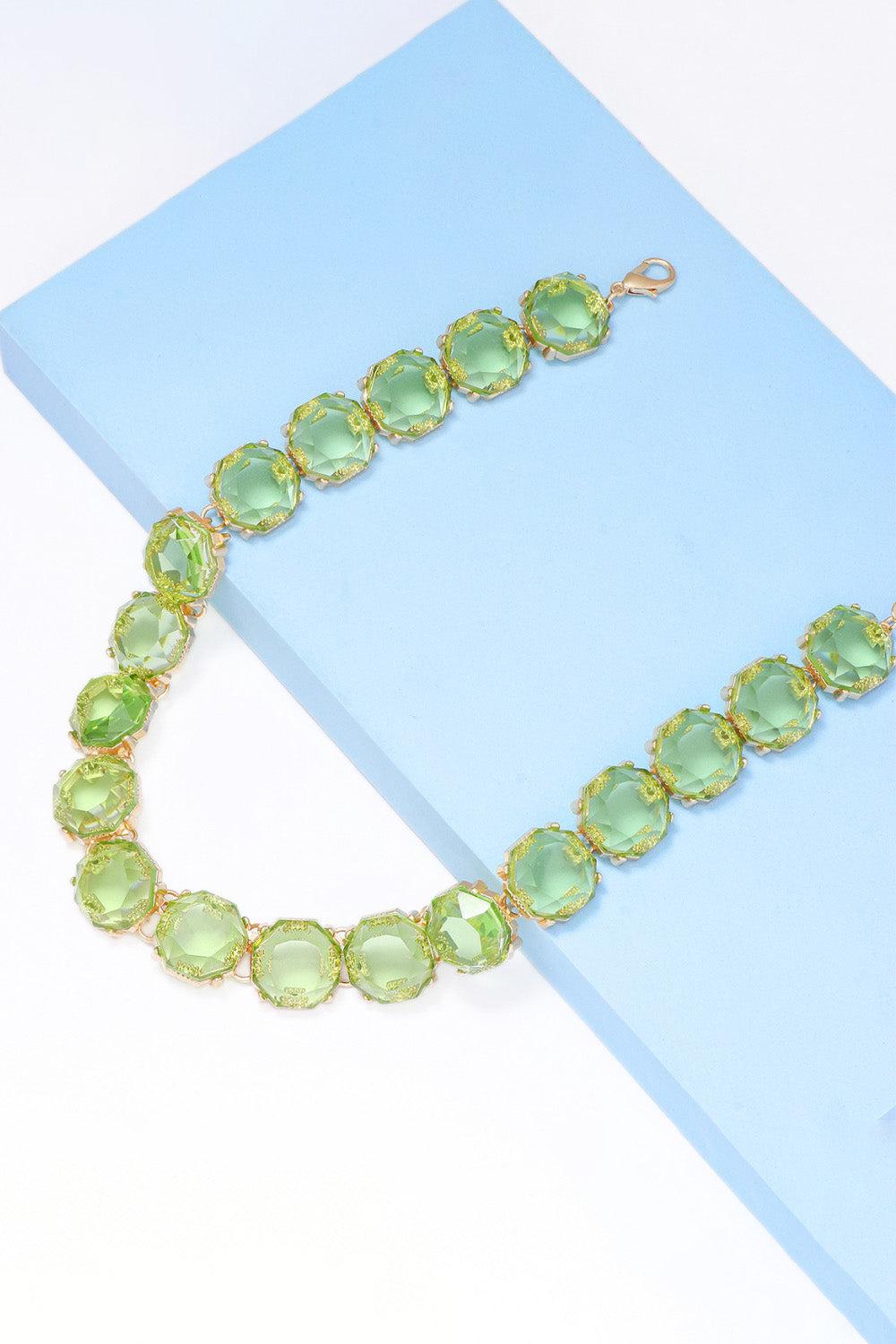 Zinc Alloy Resin Necklace BLUE ZONE PLANET